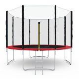 Батут с сеткой DFC PELPO 12ft с лестницей, RED
