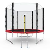 Батут с сеткой DFC PELPO 8ft с лестницей, RED
