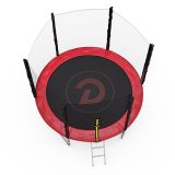 Батут с сеткой DFC PELPO 8ft с лестницей, RED