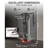 Тренажер сведение/разведение рук, верхняя тяга DFC D2042A