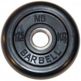 Диск обрезиненный BARBELL MB металлическая втулка, 1.25 кг, 26 мм