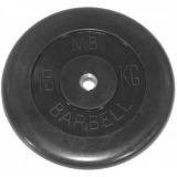 Диск обрезиненный BARBELL MB металлическая втулка, 15 кг, 31 мм