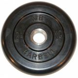 Диск обрезиненный BARBELL MB металлическая втулка, 2.5 кг, 26 мм