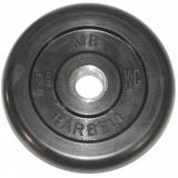 Диск обрезиненный BARBELL MB металлическая втулка, 2.5 кг, 31 мм