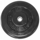 Диск обрезиненный BARBELL MB металлическая втулка, 10 кг, 51 мм