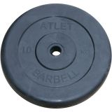 Диск обрезиненный BARBELL ATLET, 10 кг, 26 мм
