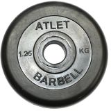 Диск обрезиненный BARBELL ATLET, 1.25 кг, 31 мм