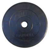 Диск обрезиненный BARBELL ATLET, 15 кг, 51 мм