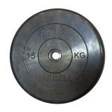 Диск обрезиненный BARBELL ATLET, 15 кг, 31 мм