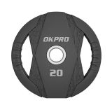 Диск олимпийский обрезиненный OKPRO, 20 кг