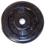 Диск обрезиненный BARBELL MB металлическая втулка, 10 кг, 26 мм