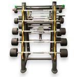 Набор фиксированных штанг OKPRO от 10 до 50 кг, 9 шт.