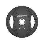 Диск олимпийский обрезиненный OKPRO, 2.5 кг